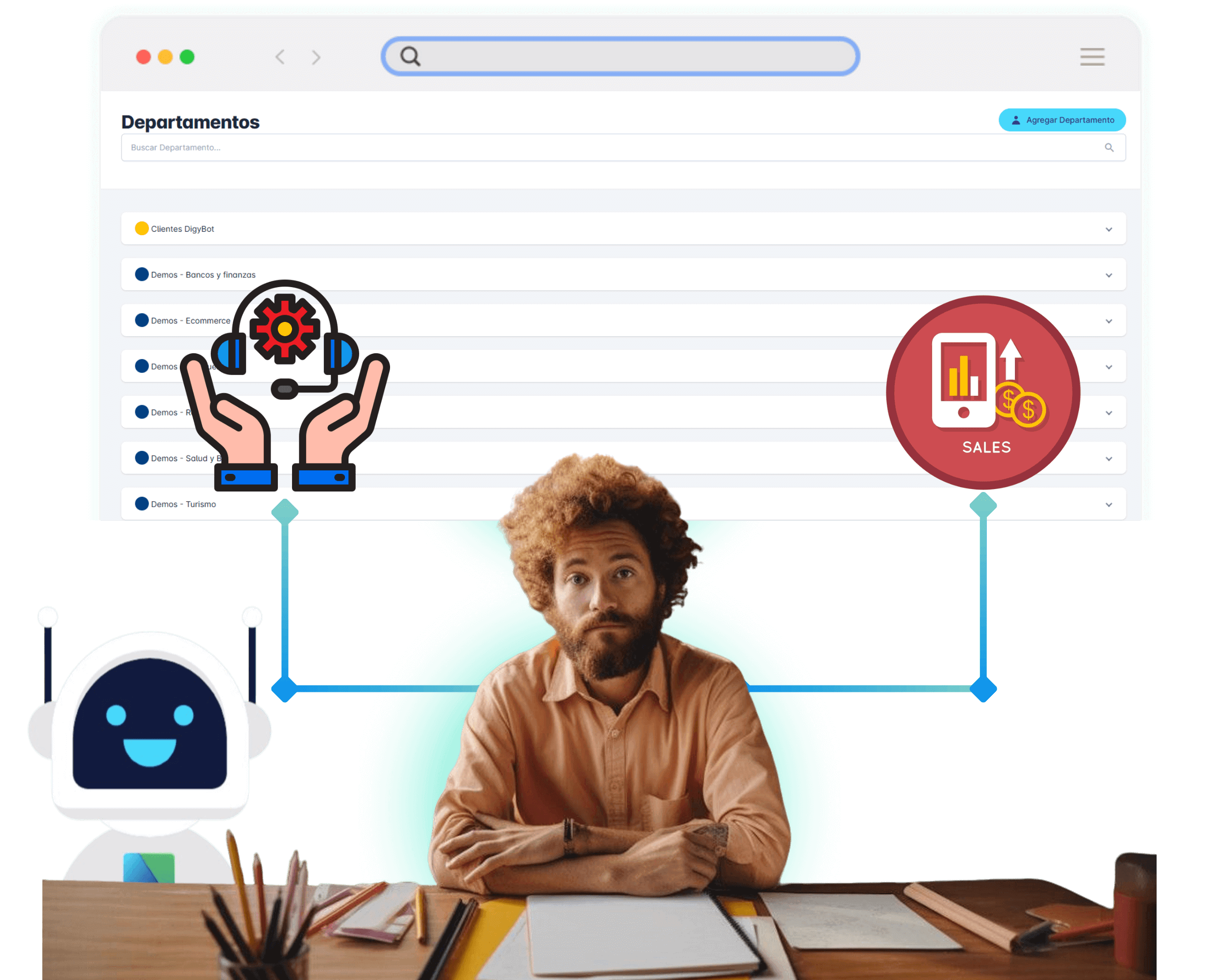 Digybot filas de atención