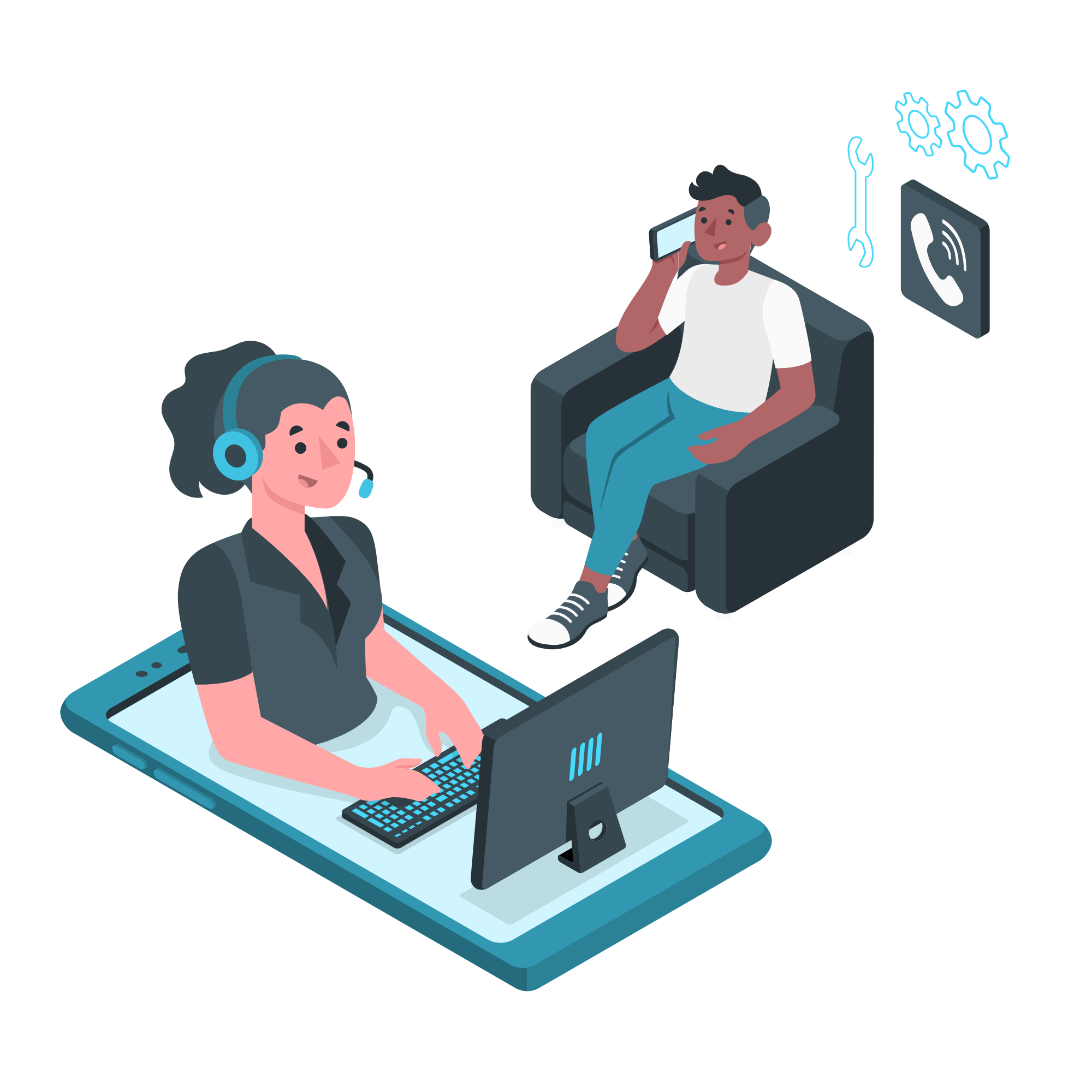 Llamadas de voz automatizadas con IA